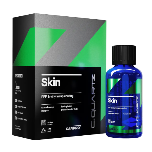 CarPro CQuartz Skin 50ml - захисне покриття для поліуретанових та вінілових плівок, пластику, 24 мес+