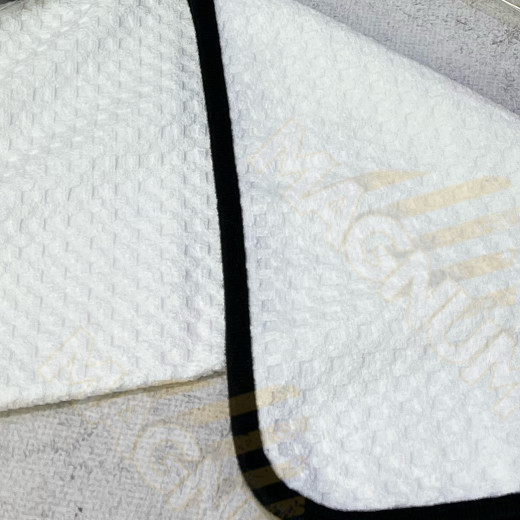 Безворсовий (вафельний) рушник для скла Magnum WT 40х40 см, білий