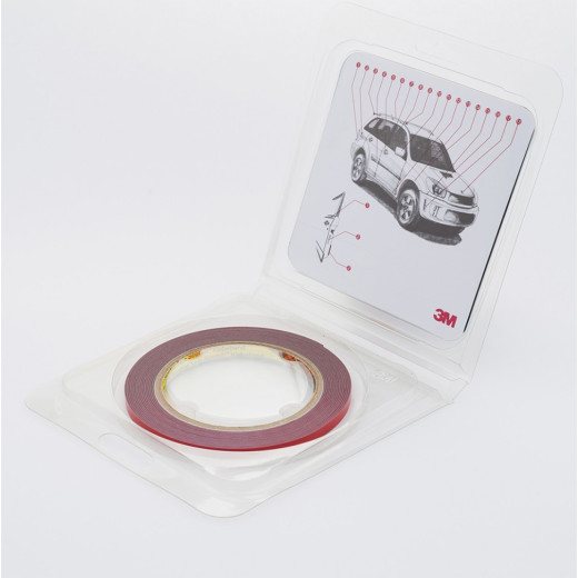 Двосторонній скотч 3М Foam 6 мм x 5 м x 0.8 мм Темно-сірий GT 6008 (30319)