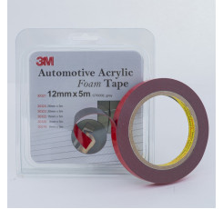 Двосторонній скотч 3М Foam 12 мм x 5 м x 0.8 мм Темно-сірий GT 6008 (30321)