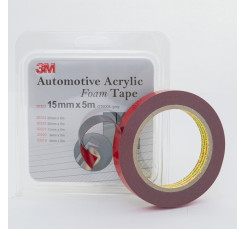 Двосторонній скотч 3М Foam 15 мм x 5 м x 0.8 мм Темно-сірий GT 6008 (30322)