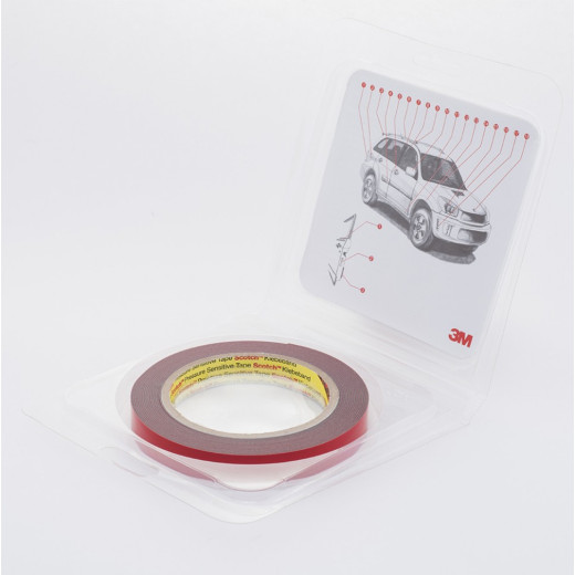 Двосторонній скотч 3М Foam 15 мм x 5 м x 0.8 мм Темно-сірий GT 6008 (30322)