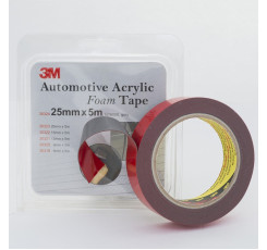 Двосторонній скотч 3М Foam 25 мм x 5 м x 0.8 мм Темно-сірий GT 6008 (30324)