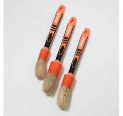 Пензлі (набір) MAGNUM ORANGE (3 шт.) із міксом натурального та синтетичного ворсу й гумовою ручкою