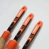 Пензлі (набір) MAGNUM ORANGE (3 шт.) із міксом натурального та синтетичного ворсу й гумовою ручкою