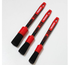 Пензлі (набір) MAGNUM RED (3 шт.) із синтетичного ворсу середньої жорсткості та гумовою ручкою