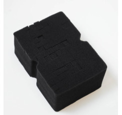 Губка (мочалка) MAGNUM для ручного миття BLACK Jumbo Foam Grid Sponge (13×18×7,5 см)