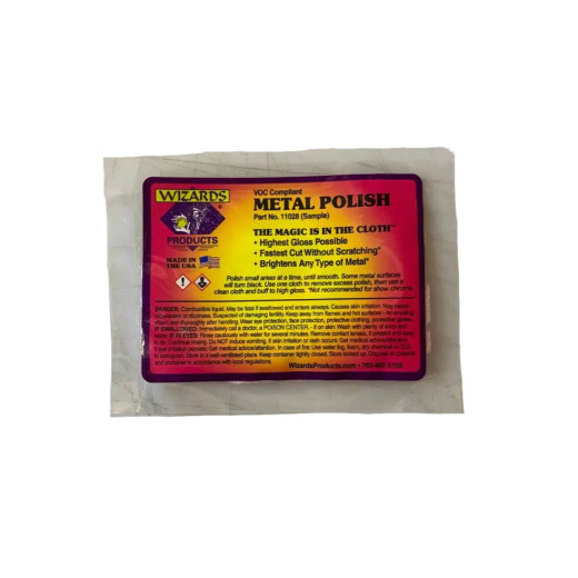 Вата для очищення металу та хрому Wizard Metal Polish Sample