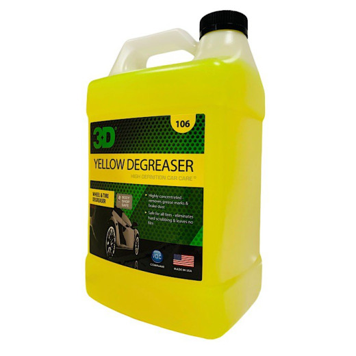 Очисник-знежирювач для колес 3D 106 3D Yellow Degreaser 3,785 л