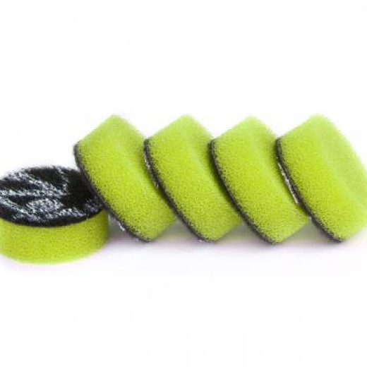 Полірувальний круг-пад поролон ZviZZer Ø25/9 mm Mini polishing sponge ультрам'який, зелений ZVPSMini25UC