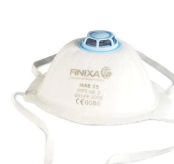 Респіратор маска класу Р3 з клапаном - Finixa P3 mit Ventil білий (MAS 35)