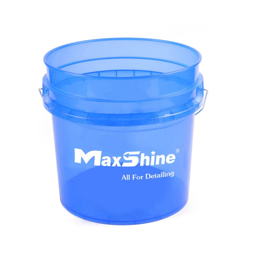 Відро для детейлінгу 13 л. - MaxShine Detailing Bucket Transparent синій (MSB001-B)