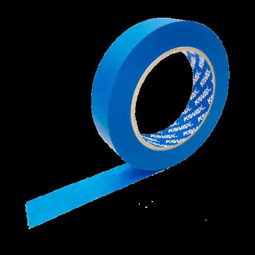 Малярська стрічка - KOVAX Premium Masking Tape 18 мм х 50 м. синій (9005024)