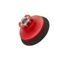 36300 75 мм (3") М14 Оправлення м'яка для абразивів, червоно-чорна-Flexipads Soft Density Velcro