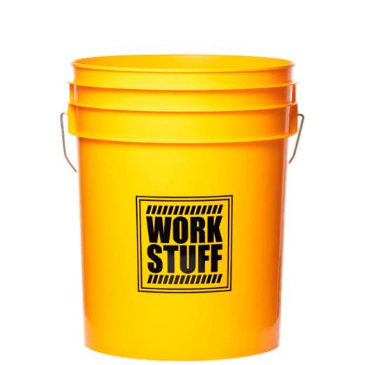 Відро з брудоуловлювачем для мийки автомобіля, жовтий колір Work Stuff Detailing Bucket Yellow & Separator