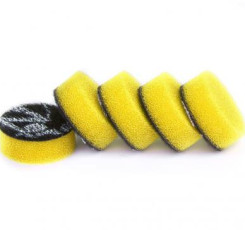 Полірувальний круг-пад поролон ZviZZer Ø25/9 mm Mini polishing sponge м'який, жовтий ZVPSMini25FC