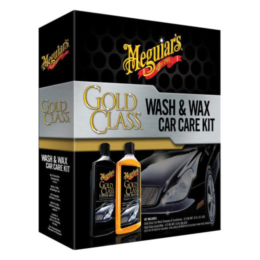 Набір Meguiar's для мийки та захисту авто Gold Class Wash & Wax Car Care Kit 473 мл