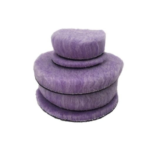 Полірувальний круг з отвором гібридна шерсть - Purple Foamed Wool Buffing/Polishing 125 мм (58-32525WH-1)