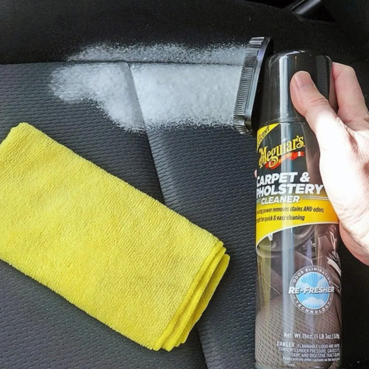 Пінний очищувач з щіткою для карпету та килимів салону - Meguiar's Carpet & Upholstery Cleaner 539 г. (G191419)