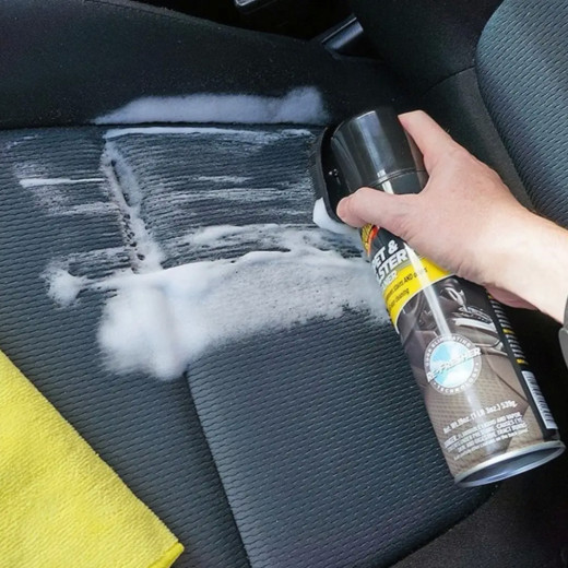 Пінний очищувач з щіткою для карпету та килимів салону - Meguiar's Carpet & Upholstery Cleaner 539 г. (G191419)