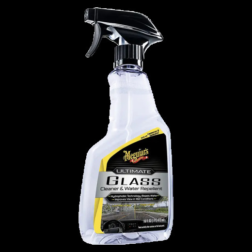 Очищувач скла з антидощем - Meguiar's Ultimate Glass Cleaner & Water Repellent 473 мл. (G240416)