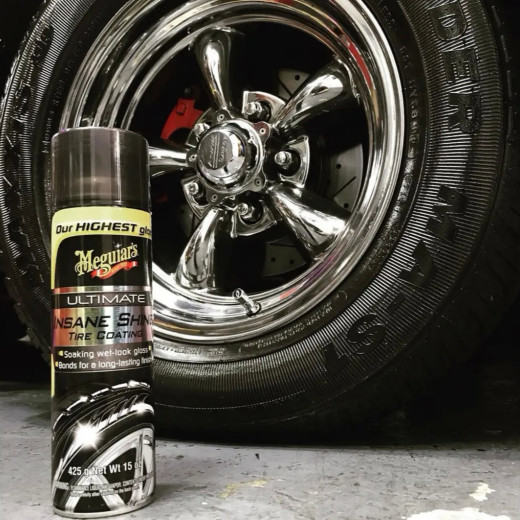 Спрей для чорніння шин - Meguiar's Ultimate Insane Shine™ Tire Coating 425 г. (G190315)