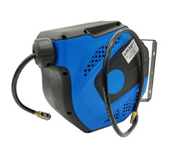 Шланг повітряний поліуретановий армований на котушці 8x12мм, 15м з швидкороз'ємними з'єднаннями