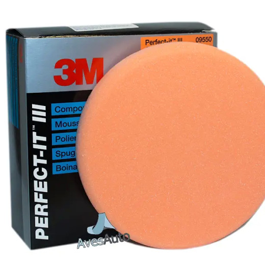 Полірувальний круг середньої жорсткості - 3M Perfect it™ III Hookit™ помаранчевий 150 мм. (09550)