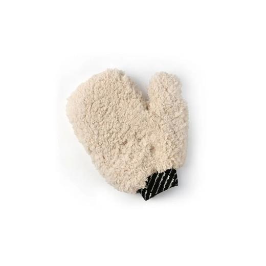 Рукавичка плюшево-мікрофіброва для миття авто - MaxShine Plush Microfiber Wash Mitt 650 gsm бежевий (1140001B)