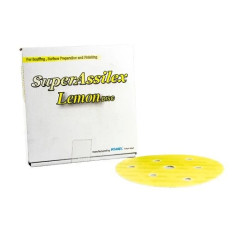 Жовтий шліфувальний абразивний диск KOVAX Super Assilex Lemon K800 Ø125 mm, 7 holes