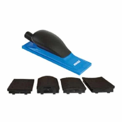 Ручний шліфувальний рубанок з накладками KOVAX Handblock with 4 adaptors 70×198 mm