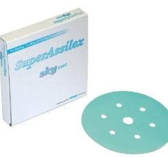 Блакитний шліфувальний абразивний диск KOVAX Super Assilex Sky K600 Ø152 mm, 7 holes