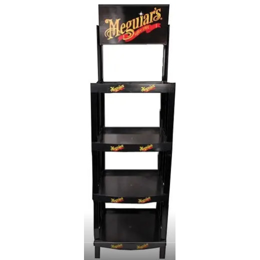 Пластиковий стенд під автохімію - Meguiar's Display Rack 206x38x52 см. чорний (ST022)