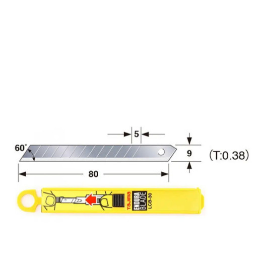 Леза сегментні 9мм TAJIMA Endura-Blade LB30CD, 10 шт. (LCB-30S) LCB30