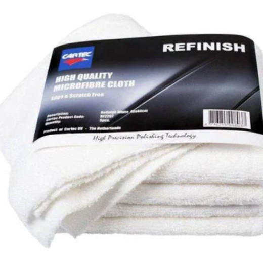 Фібра для авто - Cartec Refinish Microfibre Towel 40х40см. білий