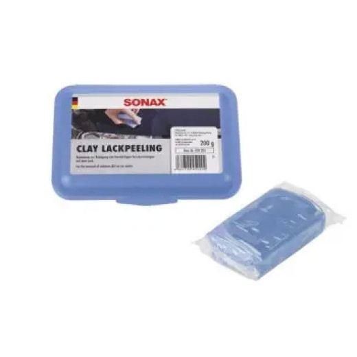 Неабразивна шліфувальна глина — SONAX Clay Lackpeeling 200 г. синій (04502050)
