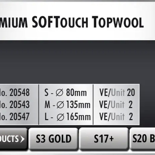 Полірувальний круг овчина - Scholl Concepts S Premium SofTouch Top Wool 85 мм. білий (SHL20548)