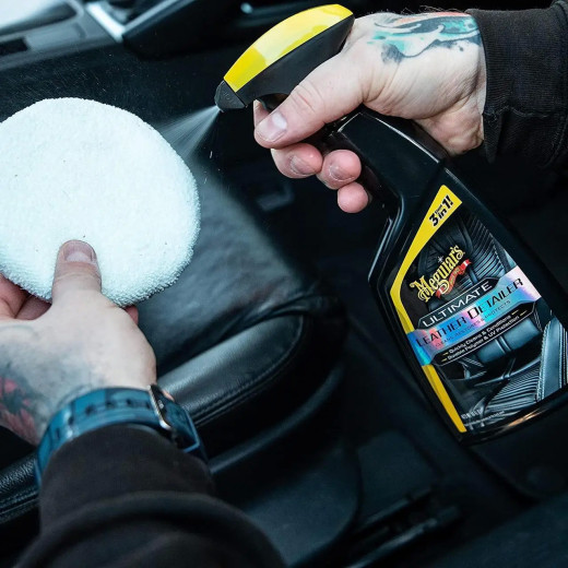 Спрей 3 в 1 Meguiar's для догляду за шкіряним салоном Ultimate Leather Detailer 473 мл