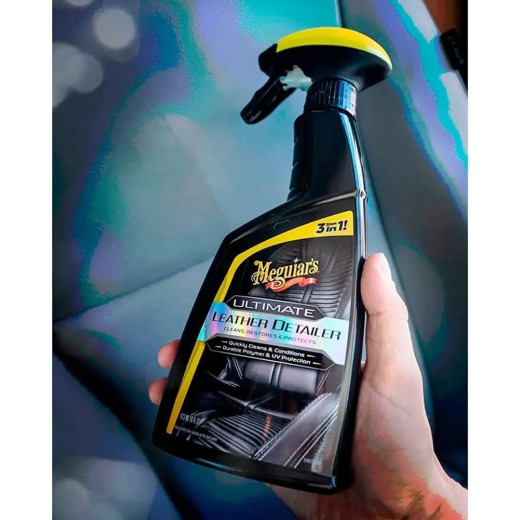 Спрей 3 в 1 Meguiar's для догляду за шкіряним салоном Ultimate Leather Detailer 473 мл