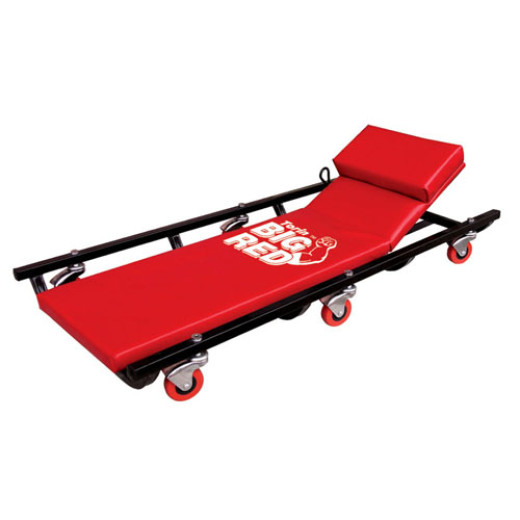 Лежак автослюсаря підкатний з відкидним підголовником Лежак автослюсаря підкатний з відкидним підголовником