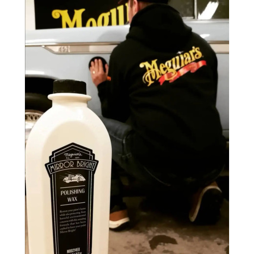 Автомобільний поліроль з воском - Meguiar's Mirror BrightTM Polishing Wax 414 мл. (MB0214EU)