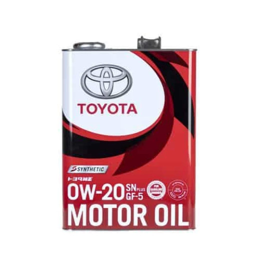 Синтетичне моторне мастило, 4 л TOYOTA Motor Oil SN 0W-20