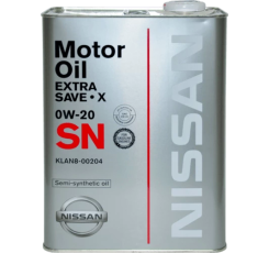 Синтетичне моторне мастило, 4 л NISSAN Extra Save X 0W-20