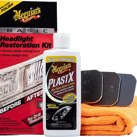 Базовий набір для відновлення фар - Meguiar's Basic Headlight Restoration Kit (G2960)