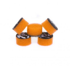 Полірувальний круг-пад поролон ZviZZer Ø15/9 mm Mini polishing sponge orange, середньої жорсткості, помаранчевий, ZVPSMini15MC