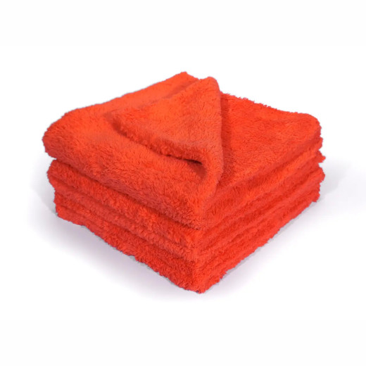 Набір рушників для розполірування восків 3 шт. - MaxShine Microfiber Wax Removal Towel 40x40 см. 500 gsm помаранчевий (10104040O)