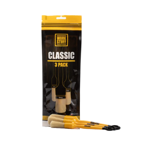 Набір пензлів для внутрішнього та зовнішнього детейлінгу Work Stuff Detailing Brush CLASSIC 3-pack
