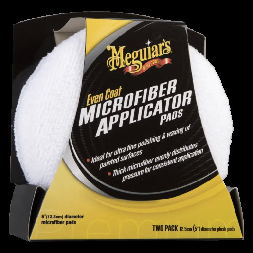 Набір аплікаторів мікрофібрових - Meguiar's Even Coat Applicator Pads 2 шт. білий (X3080EU)