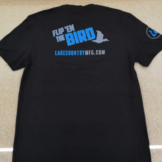 Футболка розмір L - Lake Country Got Swirls/Flip em the Bird Perfect Blend Crew Tee (LCM003)