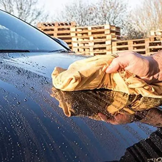 Рушник натуральний замшевий - Meguiar's Premium Natural Chamois 16x2x25 см. бежевий (X2100)